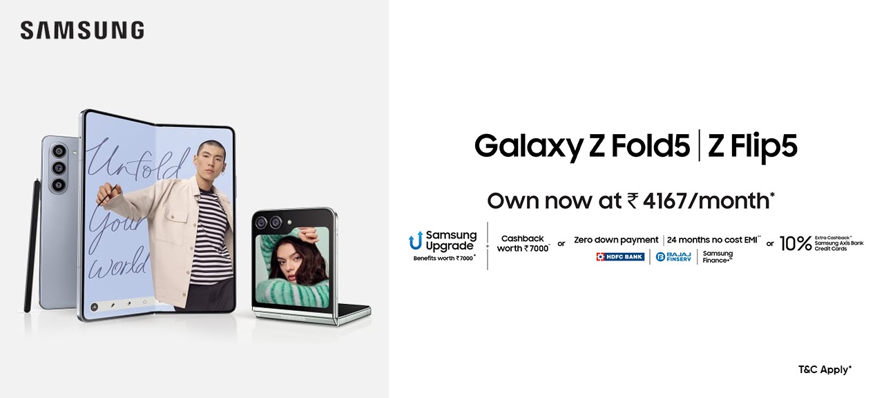 Samsung Galaxy Z Fold5 & Z Flip5 Buy Now Banner