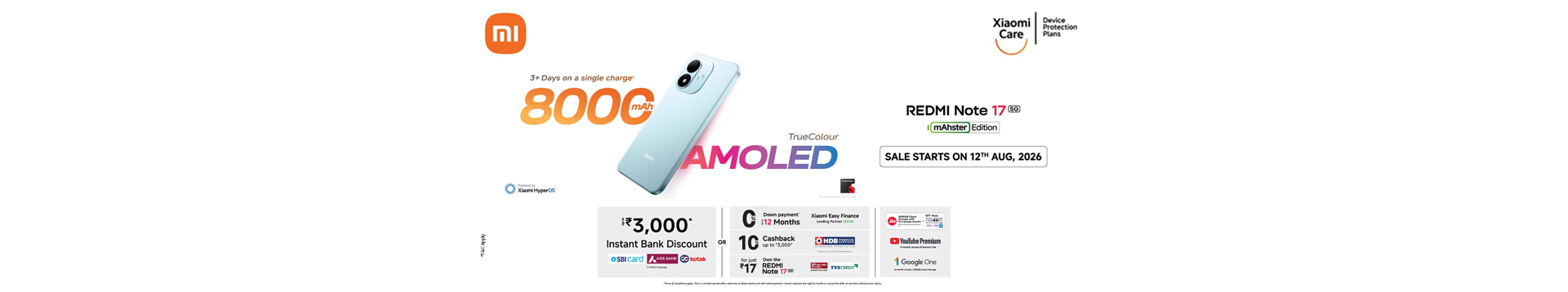 Redmi Note 17 Sale Announcement